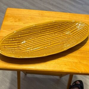 Kohl's Bamboo-Style Mustard Platter
